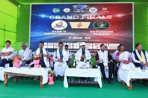 Nesha Mukt Premier League at Vidyapith play Ground, Belonia. TIWN Pic Jan 31 Nesha Mukt Premier League at Vidyapith play Ground, Belonia. TIWN Pic Jan 31